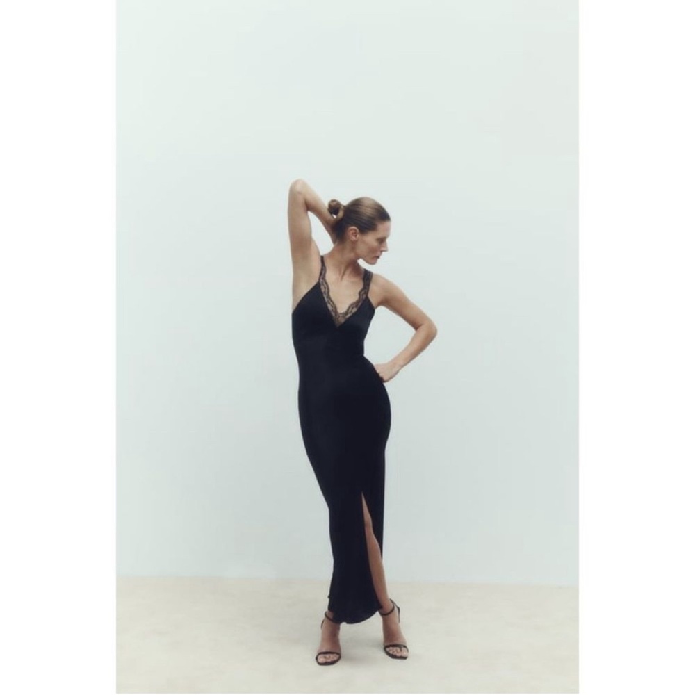 NWT- new with tags ZARA LACE SLIP DRESS